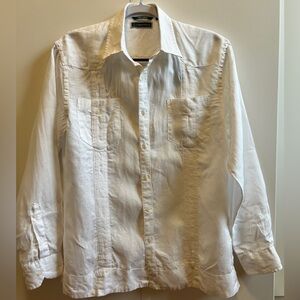 Cubavera long sleeved linen guayabera